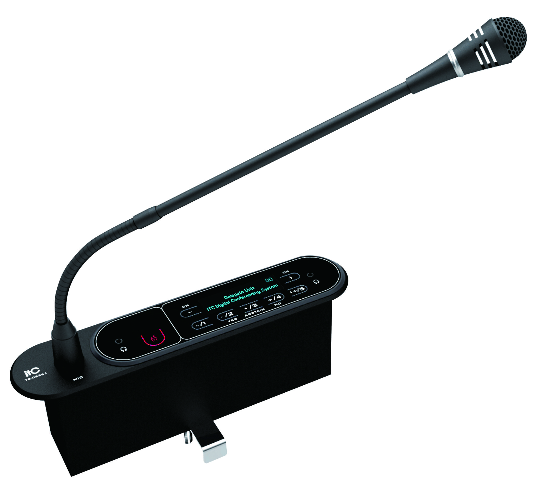 Врезной микрофон делегата ITC серия ts-02 ITC TS-0236A